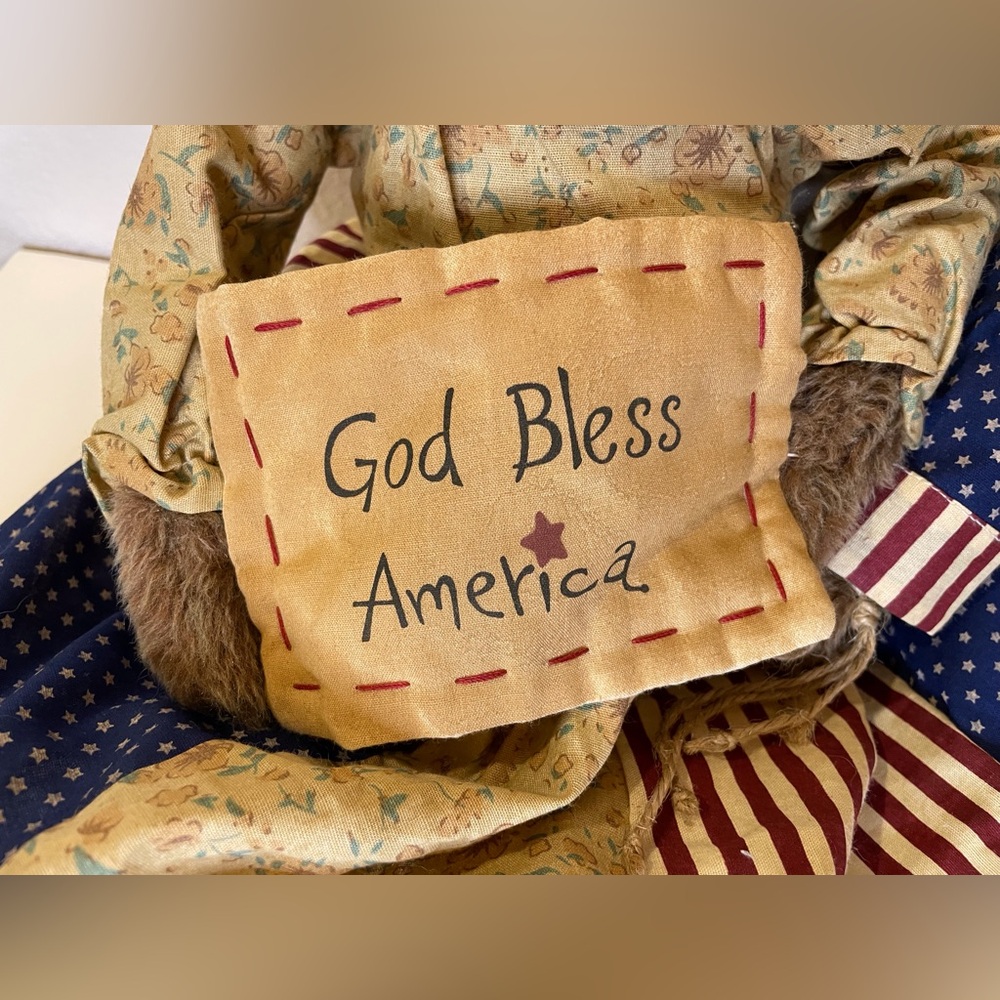 Lillian‎ Vernon Vintage Collection 4th of July Patriotic Bears God Bless America - Picture 2 of 9